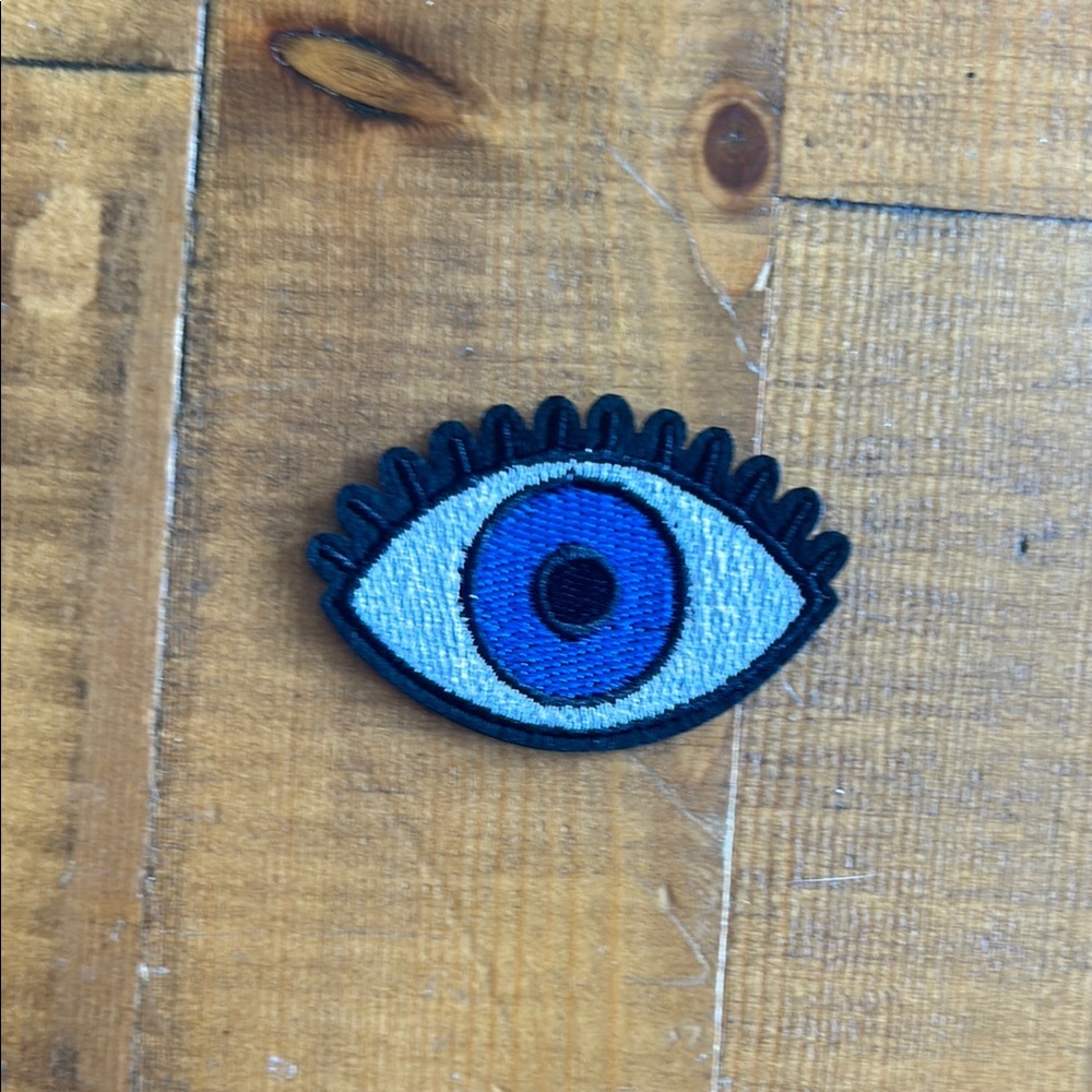 Blue Eye Embroidered Patch for Kids